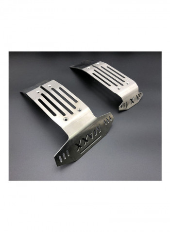 Stainless Steel Chassis Armor Front Rear Axle Protector Plate 23x23x23cm