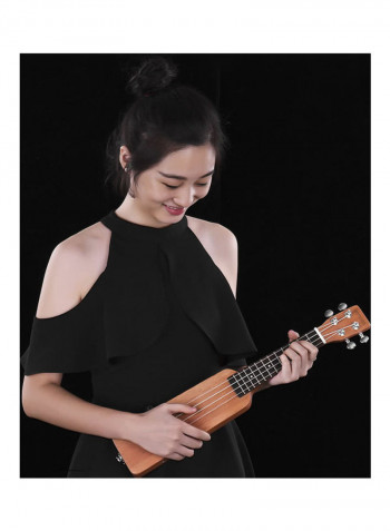 21 Inch Creative Solid Wood Electric Ukulele Guitar