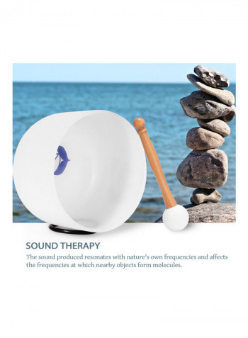440HZ Crystal Struck Therapy Yoga Meditation Singing Bowl