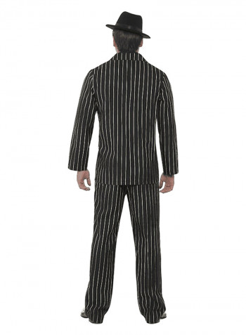 Gold Pinstripe Gangster Costume L