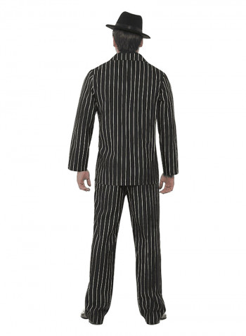Gold Pinstripe Gangster Costume M