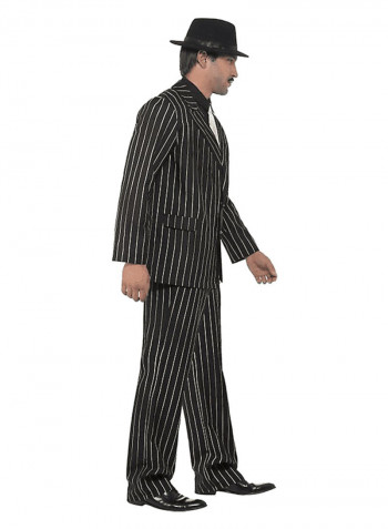 Gold Pinstripe Gangster Costume XL