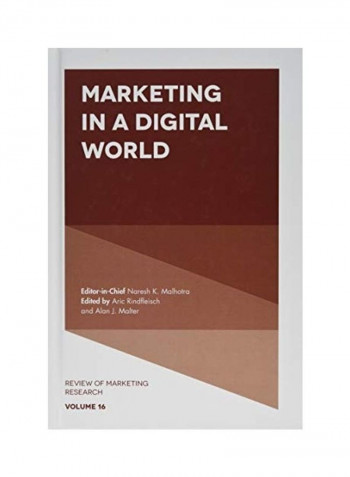 Marketing In A Digital World Hardcover English by Aric Rindfleisch