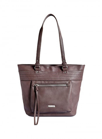 Polyester Blend Handbag LWHB02103LIGHTBROWN Brown
