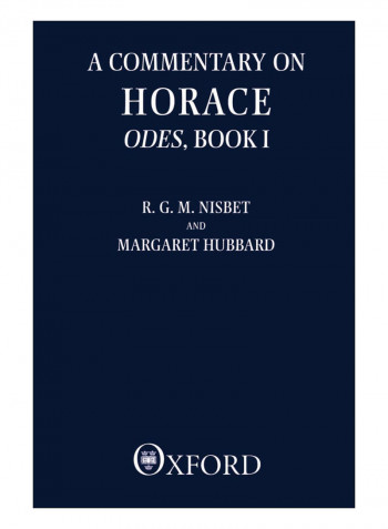 A Commentary On Horace Paperback