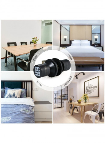Smart Digital Room Lock With BT Function Support Black 185 x 110 x 80millimeter