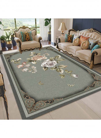 Rectangle Breathable Non-Slip Floor Carpet Multicolour 140x200cm