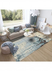 1-Piece Soft Rectangle Print Floor Mat Multicolour 140x200cm