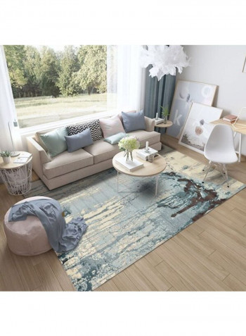 1-Piece Soft Rectangle Print Floor Mat Multicolour 140x200cm