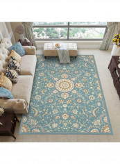 Floral Style Print Soft Anti-Slip Floor Mat Multicolour 140 x 200cm