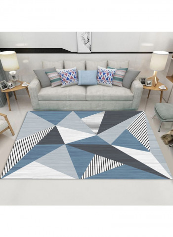Geometric Pattern Floor Rug Multicolour 140x200cm