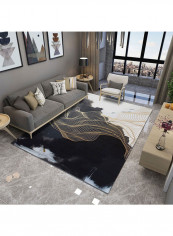 Modern Print Anti-Skidding Abrasion Resistance Rug Multicolour 140 x 200cm