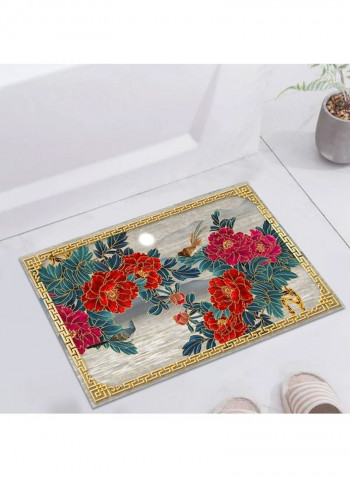 European Luxury Floral Print Carpet Multicolour 140 x 200cm