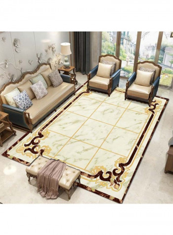 Geometric Print Soft Anti-Slip Floor Rug Multicolour 140x200cm