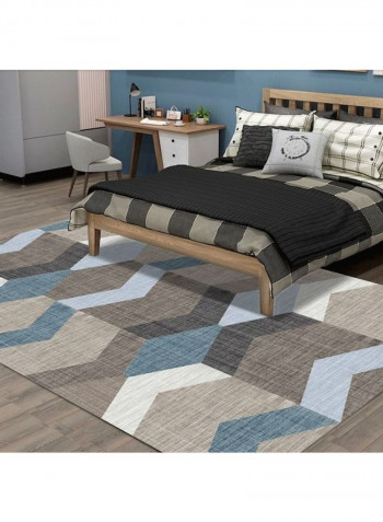 Modern Simple Geometric Pattern Rectangle Rug Multicolour 140x200cm