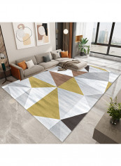 Simple Geometry Color Blocks Carpet Multicolour 140 X 200cm