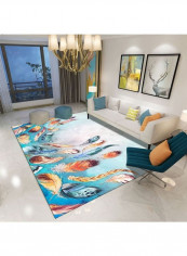 Feather Themed Modern Rug Multicolour 140x200cm