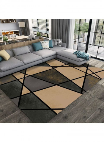 Geometric Pattern Anti-Slip Rug Multicolour 140x200cm