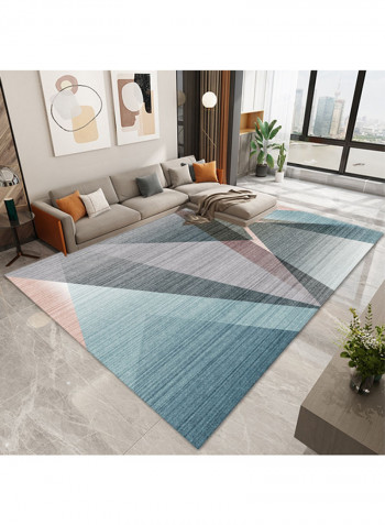 Geometric Pattern Floor Rug Multicolour 140x200cm