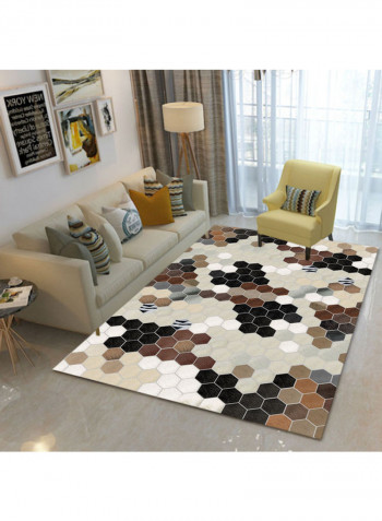 Simple Geometry Themed Modern Rectangle Mat Multicolour 140x200cm