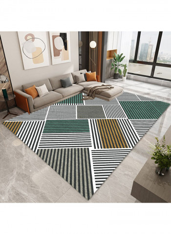 Simple Geometry Print Carpet Multicolour 140x200cm