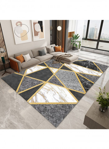 Brief Style Geometric Pattern Floor Rug Rug Multicolour 140x200cm