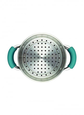 3-Piece Porcelain Enamel Nonstick Pot Set Agave Blue 3Quart