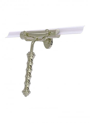 Shower Wavy Handle Squeegee Silver