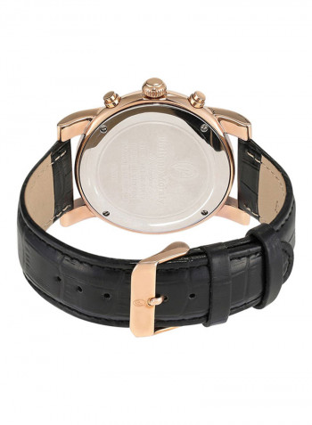Men's Leather Chronograph Watch LC1111RBB