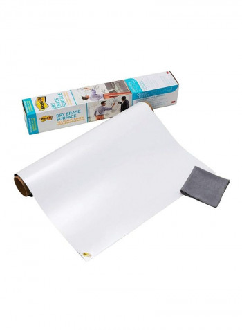 Post It Dry Erase  Board Surface 240 x 120cm White