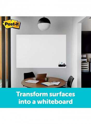 Post It Dry Erase  Board Surface 240 x 120cm White