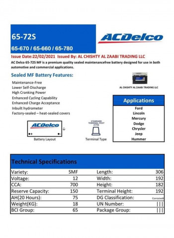 Automotive Battery