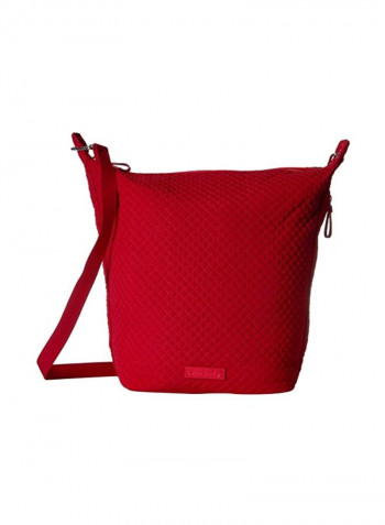 Cotton Carson Hobo Bag Red