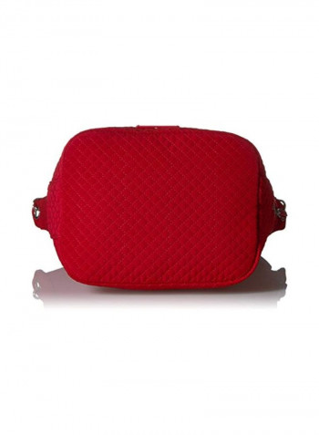 Cotton Carson Hobo Bag Red