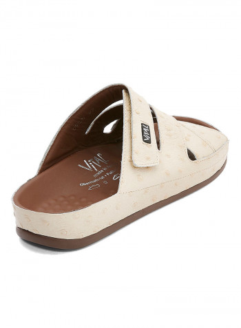 Leather Arabic Sandals White