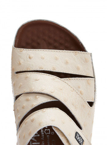 Leather Arabic Sandals White