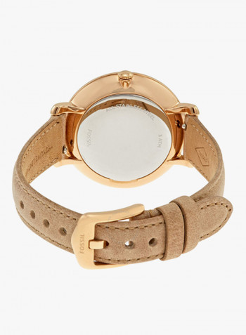 Women's Jacqueline Leather Analog Watch ES4292