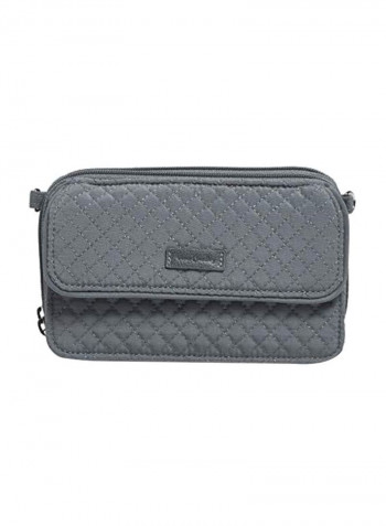 Zippered Crossbody Bag Charcoal