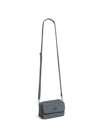 Zippered Crossbody Bag Charcoal