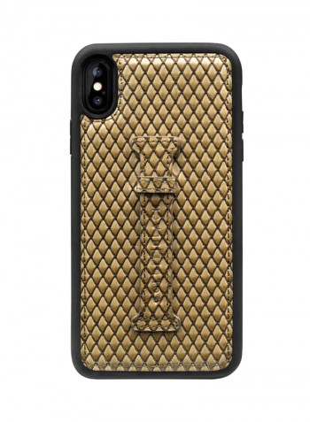 Protective Case Cover For Apple iPhone XS Max With Finger Holder Sara Beige