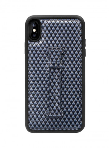 Protective Case Cover For Apple iPhone XS Max With Finger Holder Sara Blue