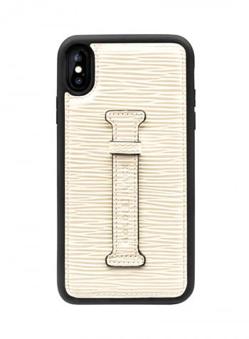 Protective Case Cover For Apple iPhone XS Max With Finger Holder Unico White