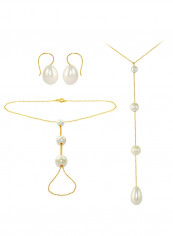 10 Karat Gold Gradual Pearl Jewellery Set reviews 10 Karat Gold Gradual Pearl Jewellery Set