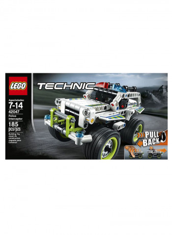 185-Piece Technic Police Interceptor Building Set 42047