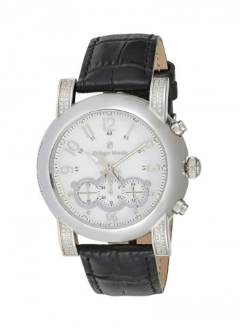 Men's Leather Chronograph Watch LCS1111WPWB