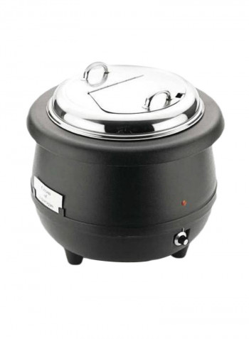 Electric Soup Warmer 10L B07MMJ2D7T Black/Silver
