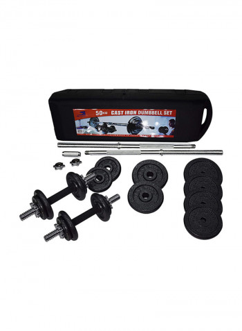 Exercise Dumbbell Set With Case 50kg