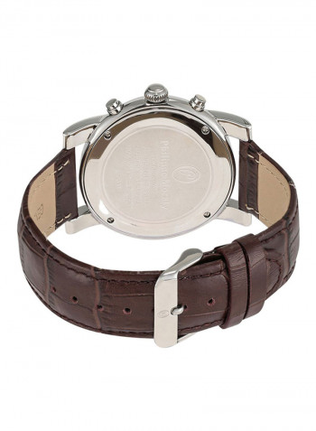 Men's Leather Chronograph Watch LC1111WWO