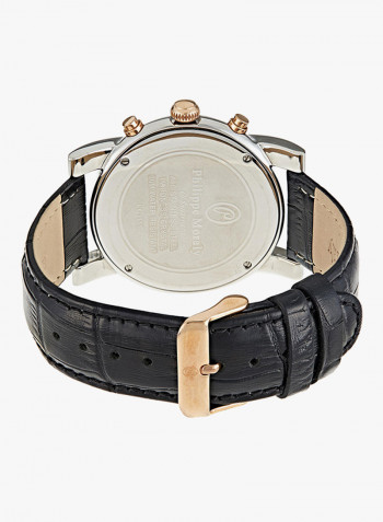 Men's Water Resistant Leather Analog Watch LC1111CRWB