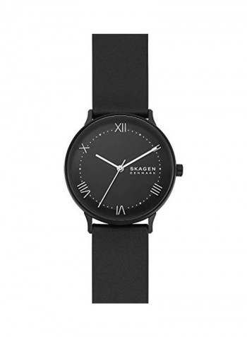 Men's Nillson Quartz Analog Stainless Steel and Leather Watch